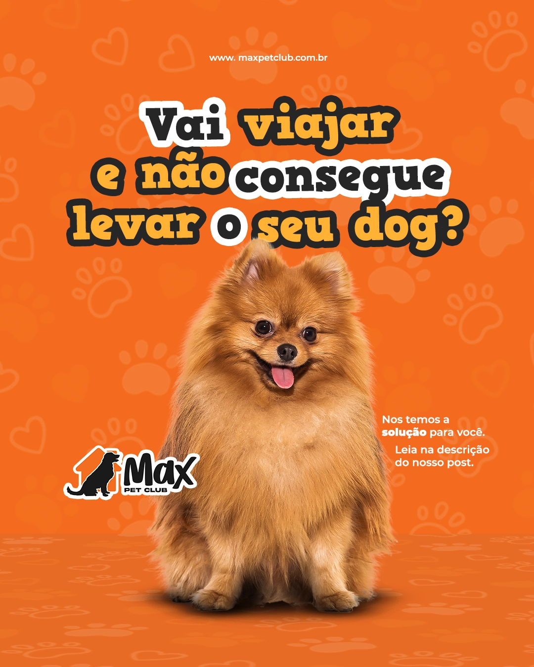 max pet club - viajar e nao levar cachorro -